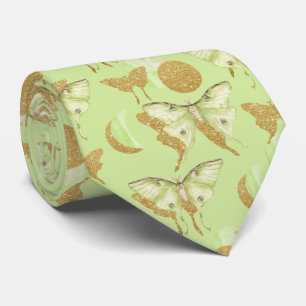 Cravate Papillon de nuit scintillant motif