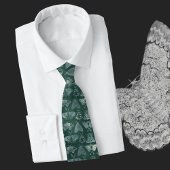 Cravate Papillon de nuit vert