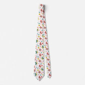 Cravate Papillon et motif floral  (Devant)