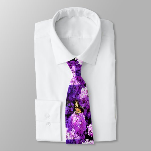 Cravate Papillon et Phlox (Attaché)