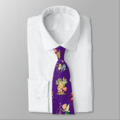 Cravate Papillon Fleur de Fée Champignon Thème Violet (Attaché)