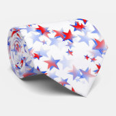 Cravate Papillon graphique bleu, blanc, rouge indépendant (Roulé)
