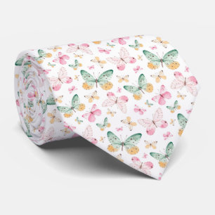 Cravate Papillon Motif Aquarelle