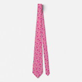 Cravate Papillon motif vintage rose (Devant)
