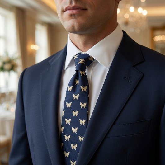 Cravate Papillon Navy Elégant