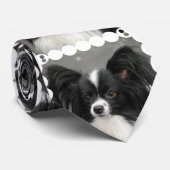 Cravate Papillon noir et blanc (Roulé)