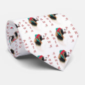 Cravate Papillon Père Noël Paws (Roulé)