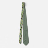 Cravate Papillon postman sur feuille (Dos)
