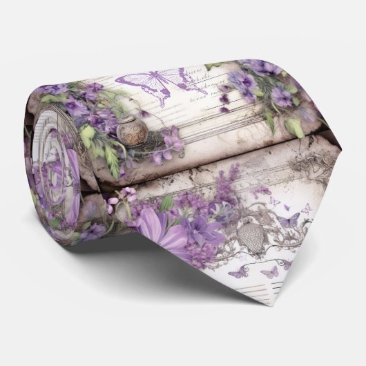 Cravate Papillon pourpre (Roulé)
