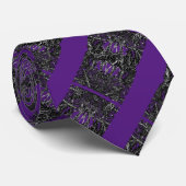 Cravate Papillons Art - Violet (Roulé)