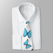 Cravate Papillons bleus (Attaché)