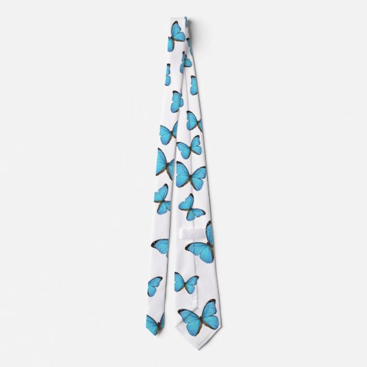Cravate Papillons bleus (Dos)