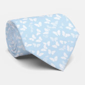 Cravate Papillons Bleus Bébés (Roulé)