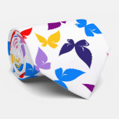 Cravate Papillons colorés (Roulé)