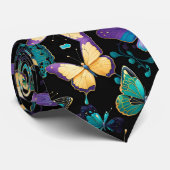Cravate Papillons colorés (Roulé)