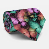 Cravate Papillons colorés Imprimer (Roulé)