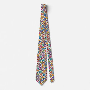 Cravate Papillons couleur éclat