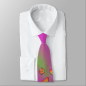 Cravate Papillons & Fleurs (Attaché)