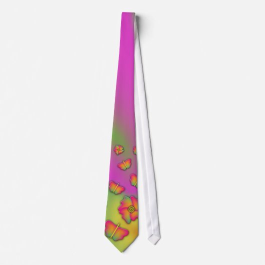 Cravate Papillons & Fleurs (Devant)