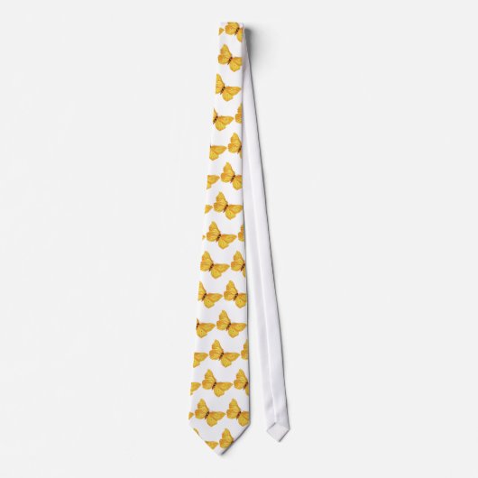Cravate Papillons jaunes (Devant)