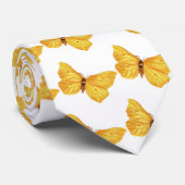 Cravate Papillons jaunes (Roulé)