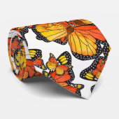 Cravate Papillons Monarques Aquarelle 5 (Roulé)