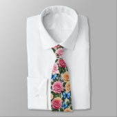 Cravate Papillons rose et Bleus (Attaché)