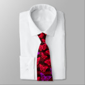 Cravate Papillons rouges (Attaché)