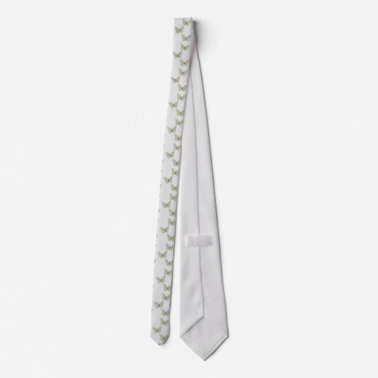 Cravate Papillons verts (Dos)