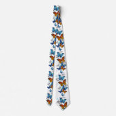 Cravate Papillons volants Morpho et Monarch (Dos)