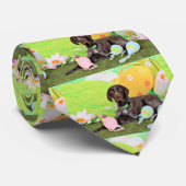 Cravate Pâques - indicateur de Shorthair d'Allemand - (Roulé)