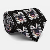 Cravate Pâques - un certain lapin vous aime - carlin (Roulé)