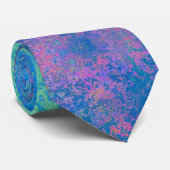 Cravate Par l'encre d'alcool de mer, Abstraite acrylique (Roulé)