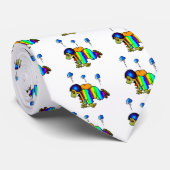 Cravate Parachutiste tombant avec le parachute fermé - oh (Roulé)