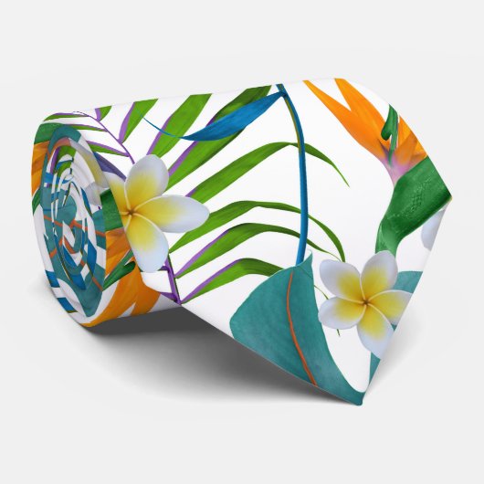 Cravate Paradis tropical (Roulé)