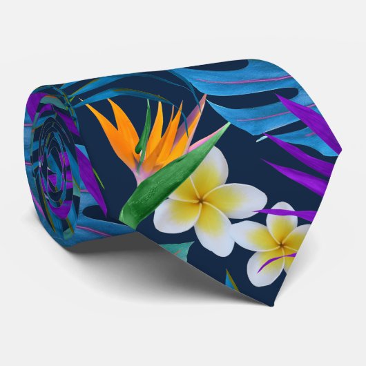 Cravate Paradis tropical (Roulé)