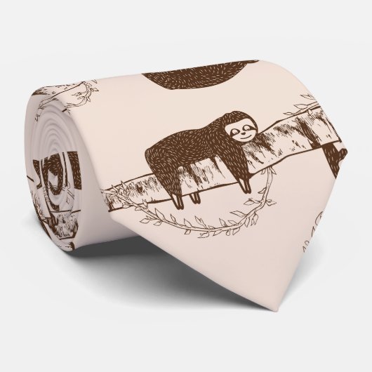 Cravate Parcelles dans les arbres motif (Roulé)