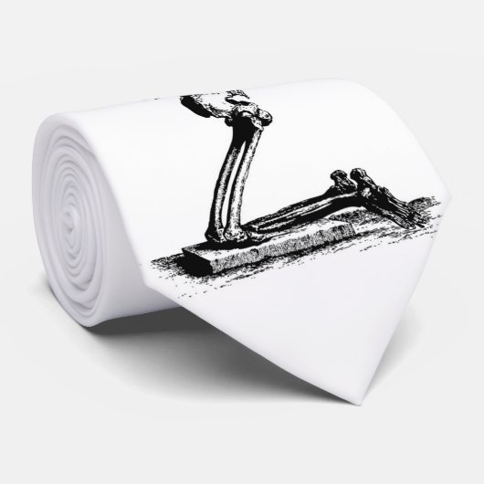 Cravate Pardonnez-moi squelettique (Roulé)