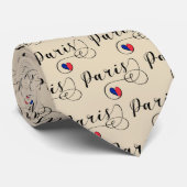 Cravate Paris Heart Cravate, France (Roulé)