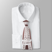 Cravate Parisian Night Silver Eiffel Tower Blush Pink Chic (Attaché)