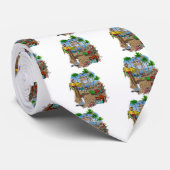 Cravate Parrots Beach Party (Roulé)