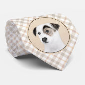 Cravate Parson Jack Russell Terrier Peinture - Chien Art (Roulé)