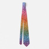 Cravate Parties scintillant arc-en-ciel (Dos)