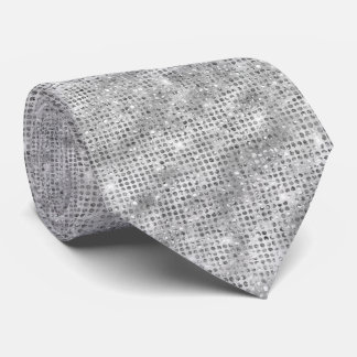 Cravate Parties scintillant argent