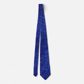 Cravate Parties scintillant bleu foncé (Dos)