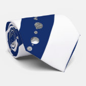 Cravate Parties scintillant bleue (Roulé)