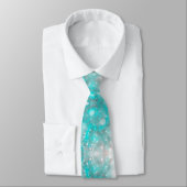 Cravate Parties scintillant chic Mariage Turquoise (Attaché)