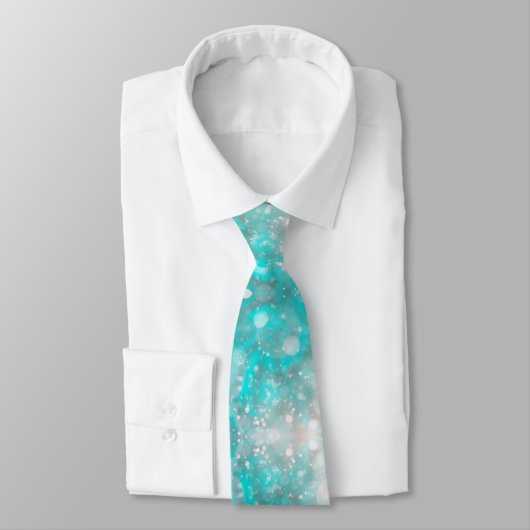 Cravate Parties scintillant chic Mariage Turquoise (Attaché)