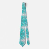 Cravate Parties scintillant chic Mariage Turquoise (Devant)
