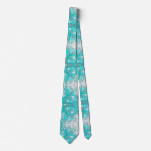 Cravate Parties scintillant chic Mariage Turquoise (Devant)